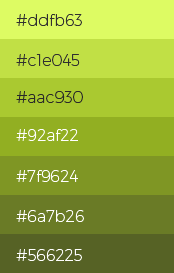 Салатовая палитра